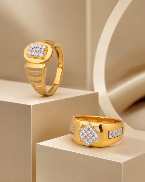 Gents Diamond Signet Ring
