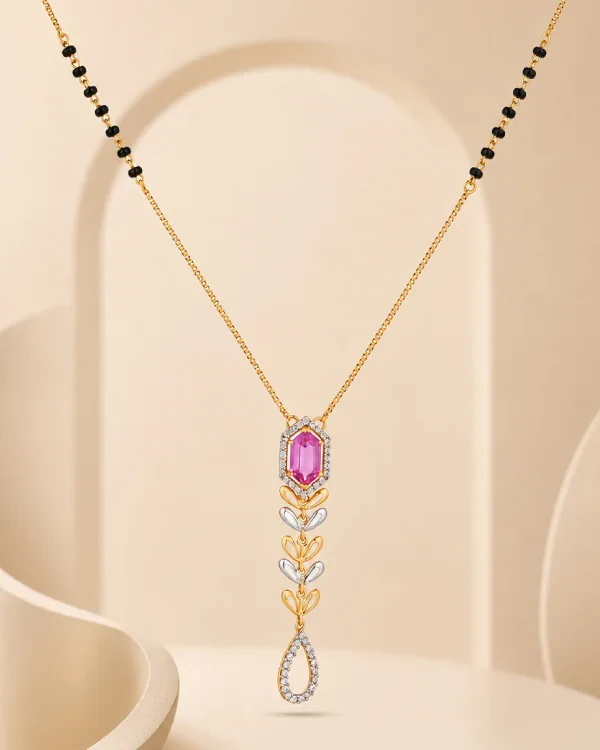 Short Mangalsutra with Black Beads
